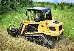 The RC-30 All Surface Loader can perform more work in varying terrains than larger tractors or skid-steers.