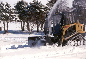 The RC-30 with Snowblower Attachment.
